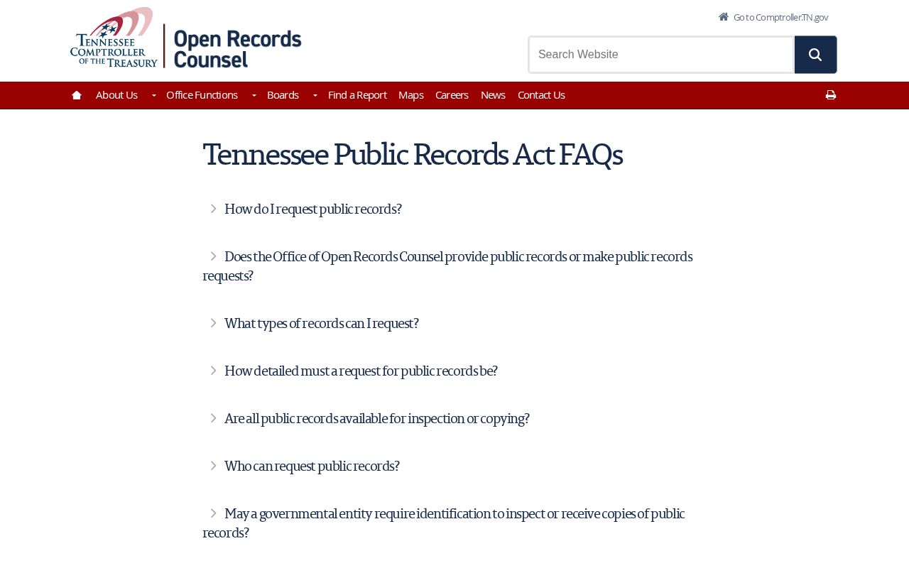 Tennessee public records guidance for Gibson County arrest records